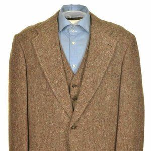 🎉VINTAGE Men's Brooks Brothers Tweed Jacket/Vest